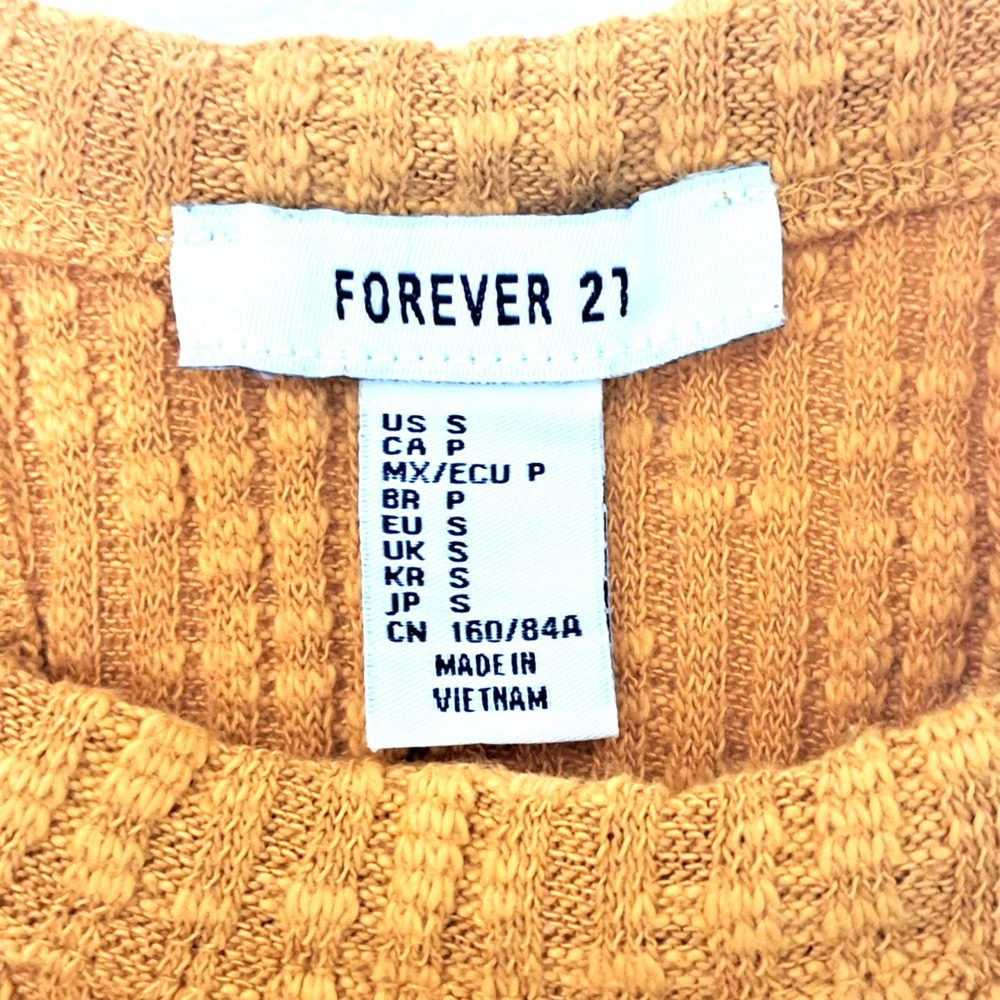 Forever 21 High Neck Ribbed Crop Tank Size Small - Picture 5 of 5